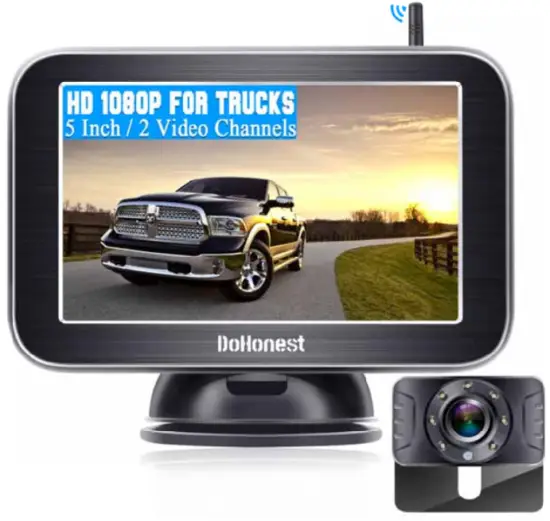 DoHonest V25 HD Digital Wireless Backup Camera and Monitor Kit