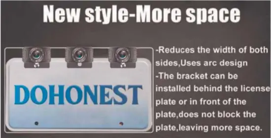 DoHonest V25 HD Digital Wireless Backup Camera and Monitor Kit - Cord