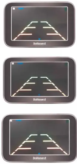 DoHonest V25 HD Digital Wireless Backup Camera and Monitor Kit - Left and Right