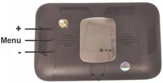 DoHonest V25 HD Digital Wireless Backup Camera and Monitor Kit - Monitor Button