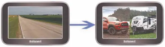 DoHonest V25 HD Digital Wireless Backup Camera and Monitor Kit - Screen