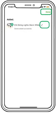 XMCOSY YJ SW15A Smart Warm White String Lights - Add Device Auto Mode 5