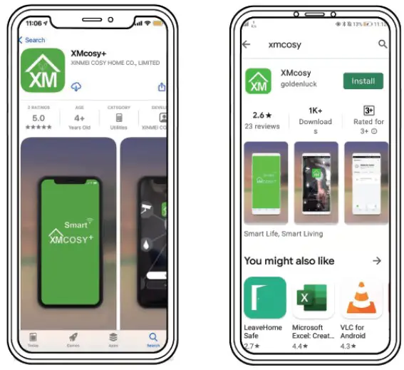 XMCOSY YJ SW15A Smart Warm White String Lights - Download Add