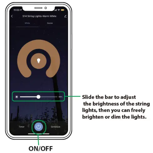 XMCOSY YJ SW15A Smart Warm White String Lights - Pick the scene you like 7