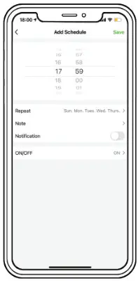 XMCOSY YJ SW15A Smart Warm White String Lights - Steps to set the time 1