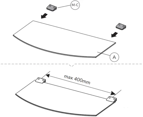 Neomounts NS-SHELF100 Mediaplayer Holder STEP 2