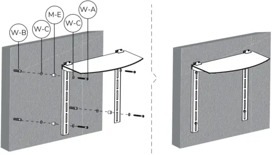 Neomounts NS-SHELF100 Mediaplayer Holder STEP 5 B