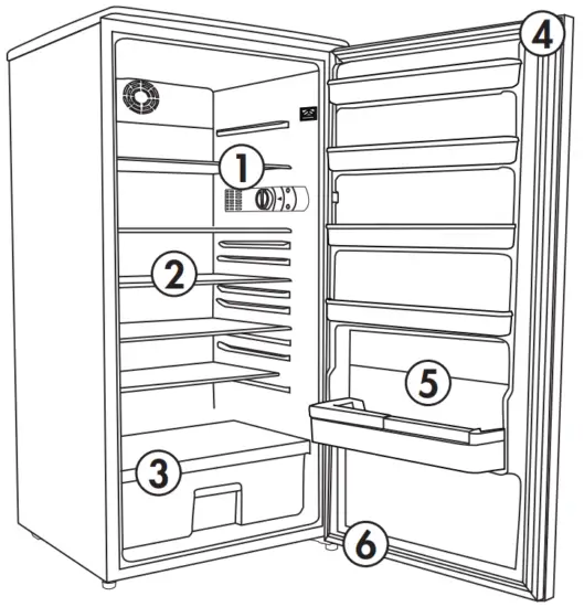 Danby DAR110A1WDD Refrigerator - fig1