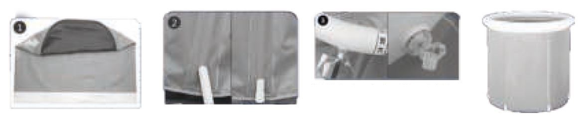 Spatter B07X8GSP1M Foldable Bathtub-FIG1