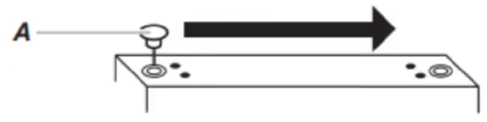 Remove door hinge hole