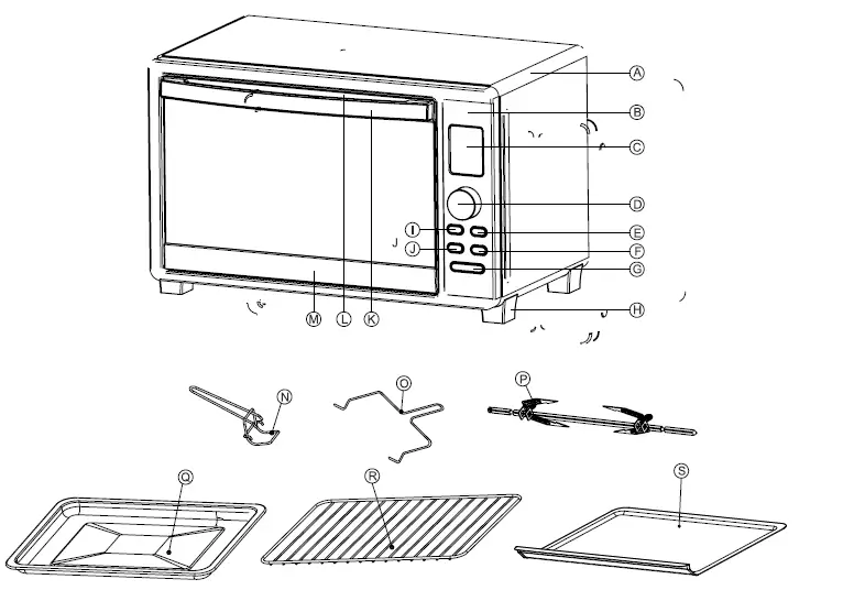 GLEN -SA -5023 -Digital -Oven -Toaster -Griller -1