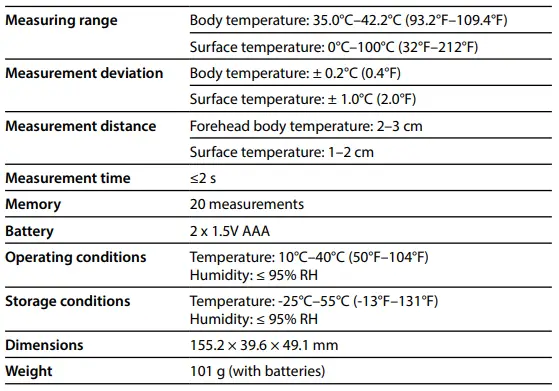 truelife Care Q9 Infrared thermometer-fig7