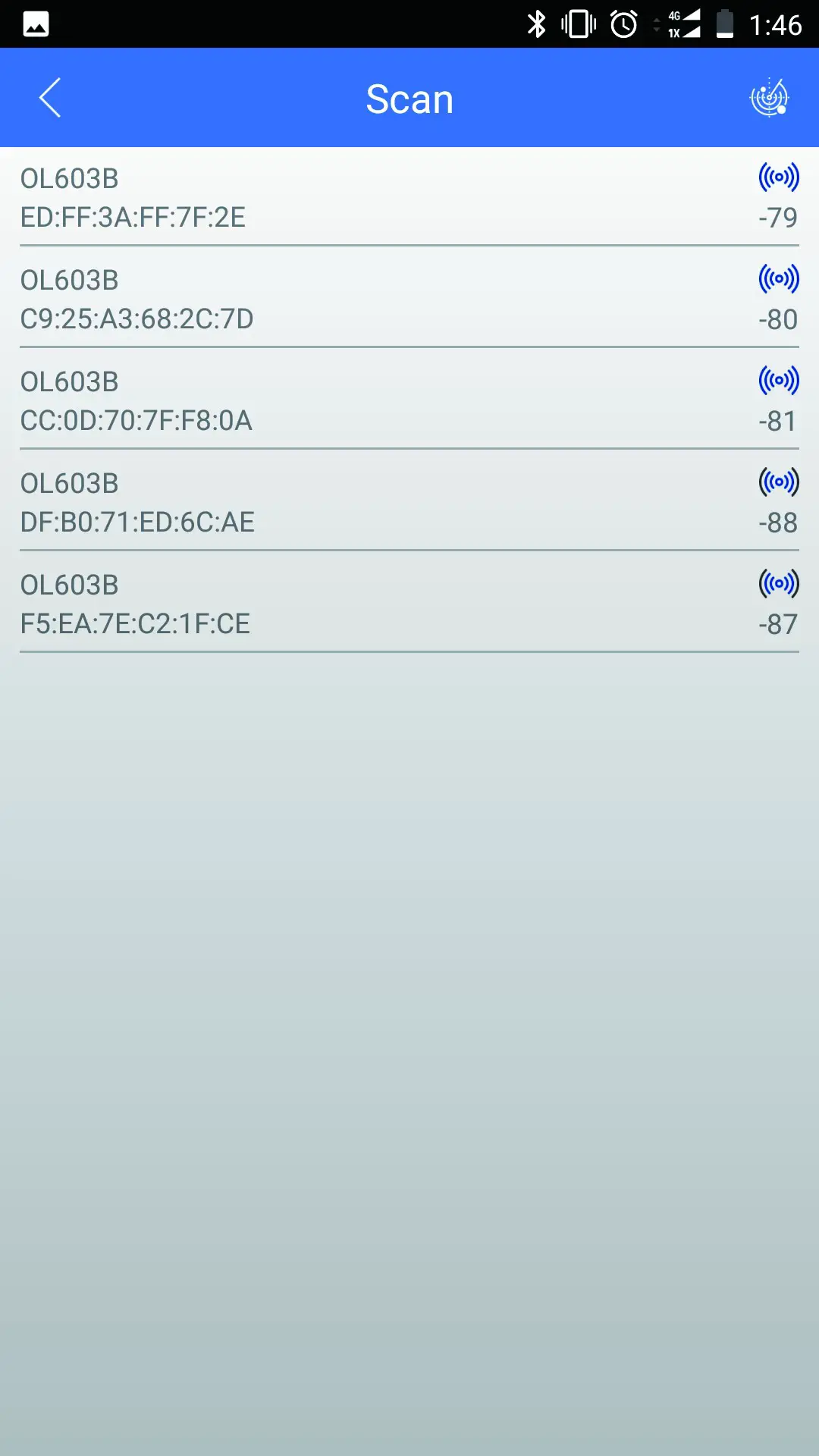 Omni OL603B Cabinet Lock feature - APP Operation Description 4