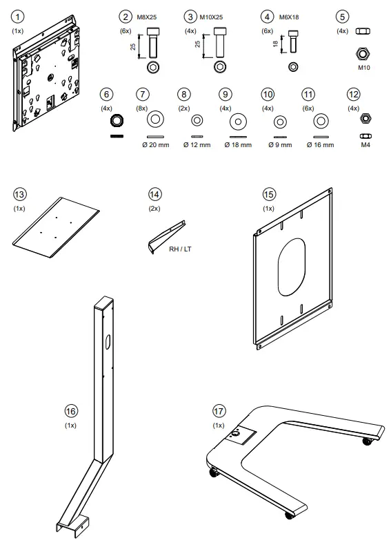 HAGOR-8400-BrackIT-Rotate-Mobile-Stand-System-FIG-2