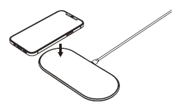 DIGITUS DA-10082 Wireless Charging Duo Pad Installation fuig 2