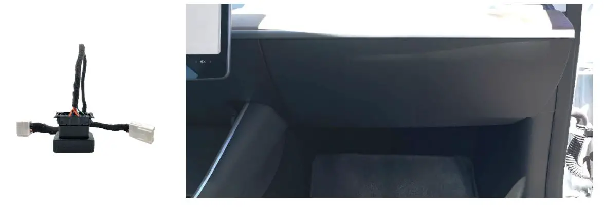 INGENEXT Ghost Diy Instruction Manual - The Module is installed at the foot of the front passenger seat