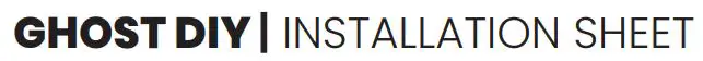 INGENEXT Ghost Diy Instruction Manual