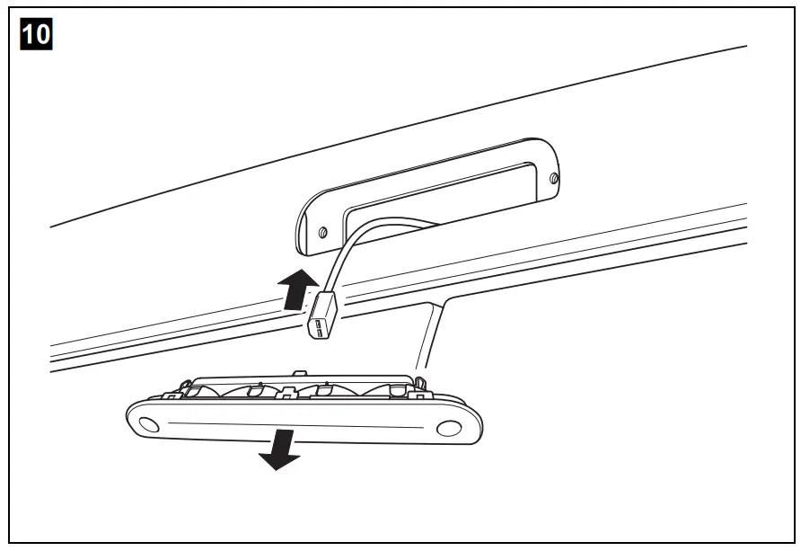 Dismantling the brake light
