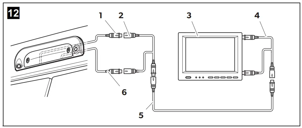 Electrical connection for the camera