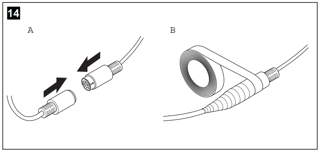 Electrical connection for the camera