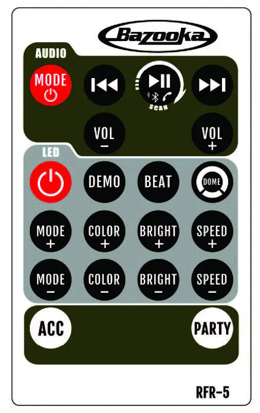 Bazooka Bpb24-g3 Party Bar Instructions