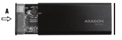 AXAGON SATA M.2 SUPERSPEED USB-C 10 Gbps RAW BOX - Fig 7