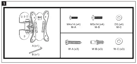 jula MARQUANT 004854 wall mount bracket - Fig 1