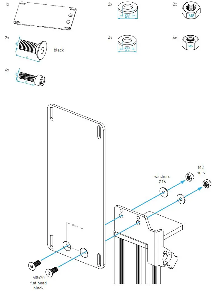 MONSTERTECH MTSIM Center Mount Universal Instruction Manual - ASSEMBLING A TOTAL CONTROLS BUTTONBOX