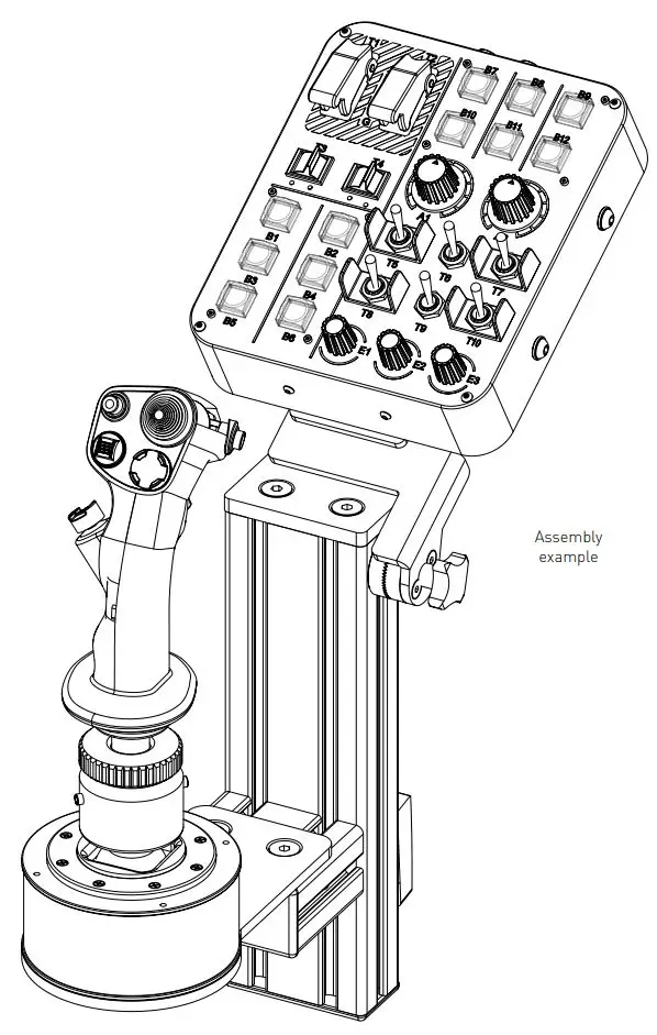 MONSTERTECH MTSIM Center Mount Universal Instruction Manual - ASSEMBLING A VIRPIL BUTTON BOX