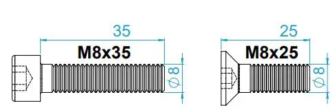 MONSTERTECH MTSIM Center Mount Universal Instruction Manual - BOLT DIMENSIONS AND HOW TO MEASURE THEM