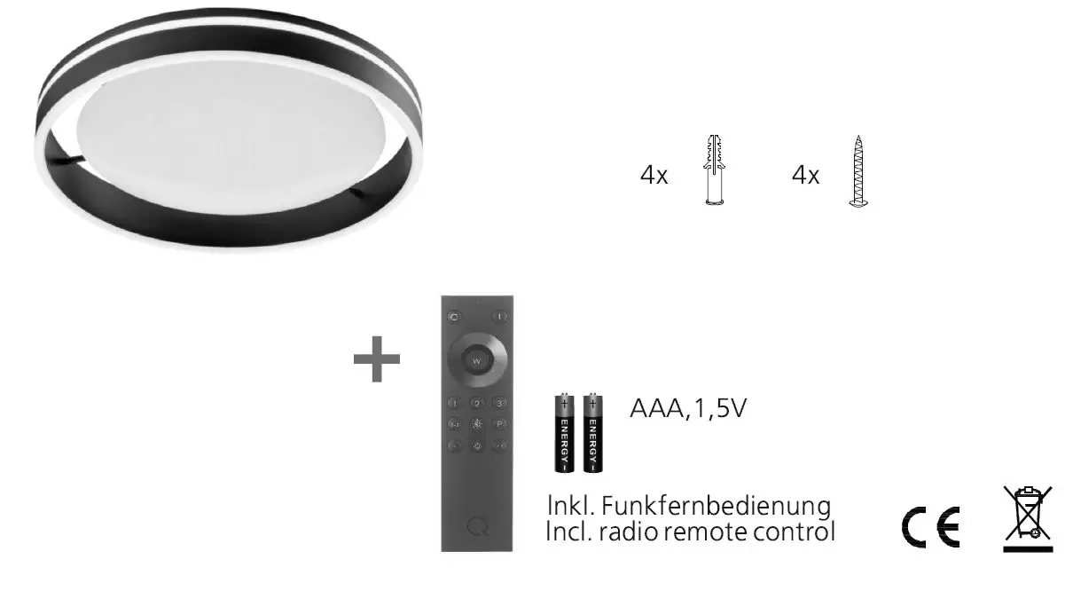 Paul Neuhaus 8414-13 Ceiling Light Instruction FIG 3