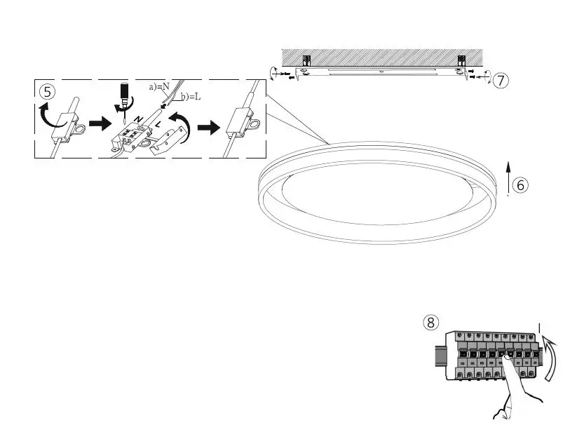 Paul Neuhaus 8414-13 Ceiling Light Instruction FIG 5