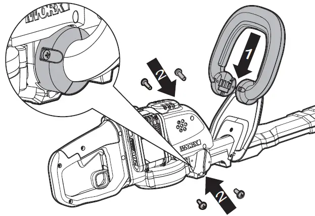WORX WG284E Cordless Hedge Trimmer 3