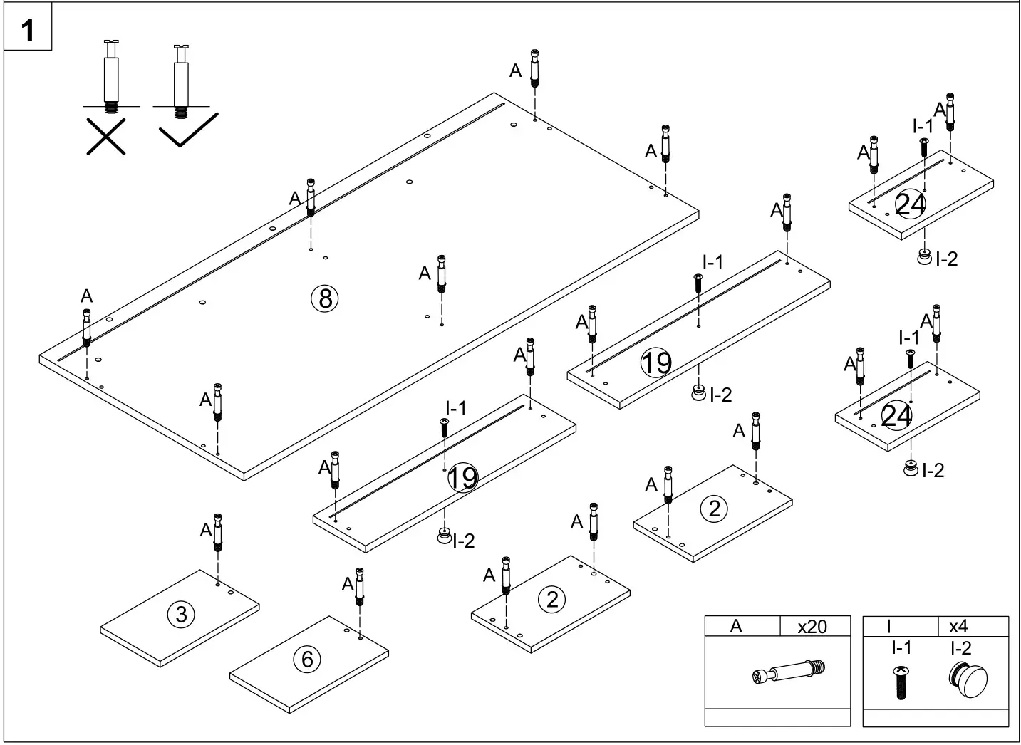 HOMEDEPOT G52000776 4-Drawer Brown and Black Makeup Vanity Set with Lighted Mirror - Figure 1