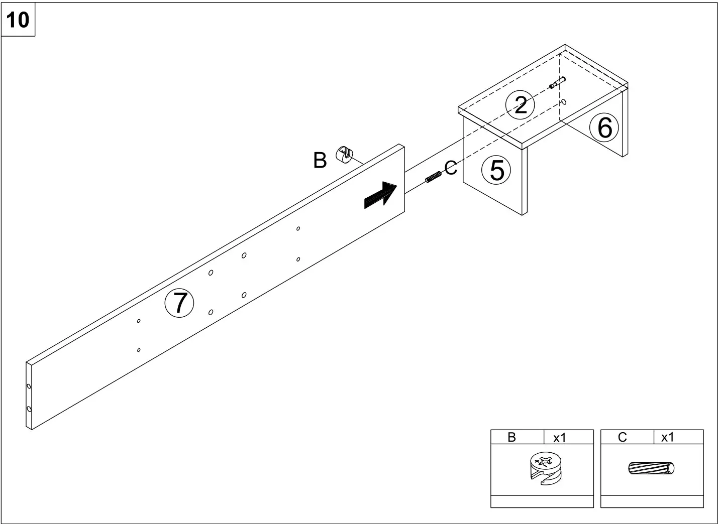 HOMEDEPOT G52000776 4-Drawer Brown and Black Makeup Vanity Set with Lighted Mirror - Figure 10