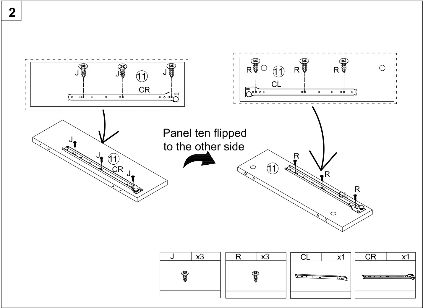 HOMEDEPOT G52000776 4-Drawer Brown and Black Makeup Vanity Set with Lighted Mirror - Figure 2