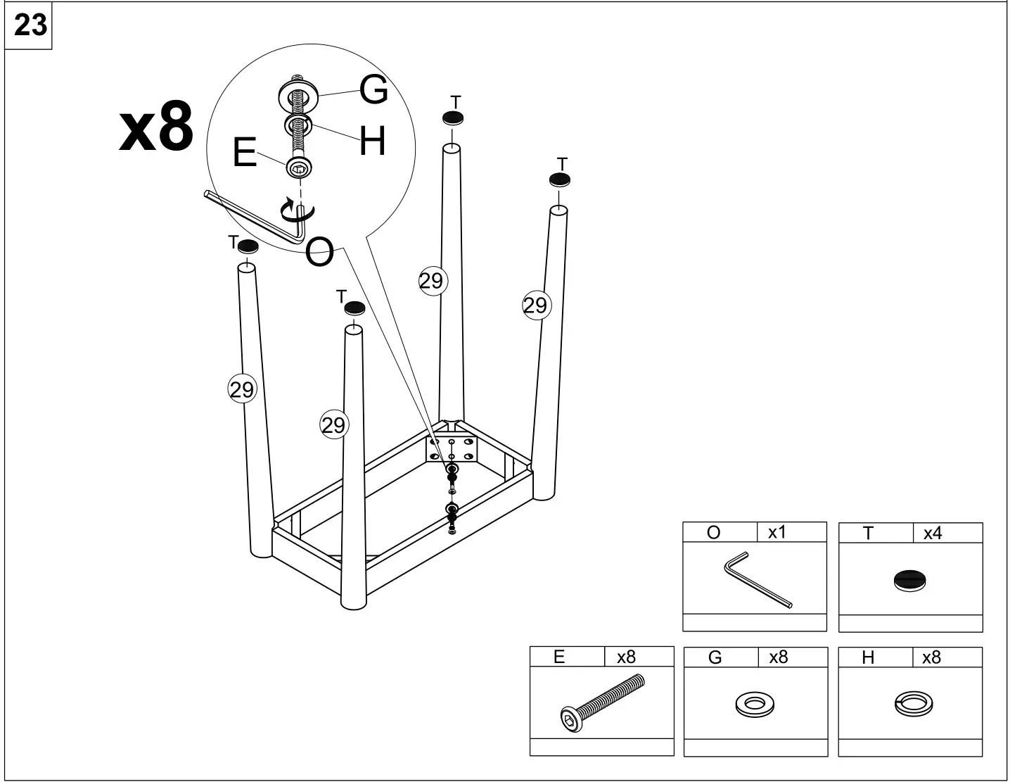 HOMEDEPOT G52000776 4-Drawer Brown and Black Makeup Vanity Set with Lighted Mirror - Figure 23