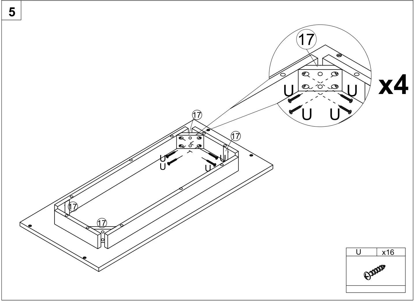 HOMEDEPOT G52000776 4-Drawer Brown and Black Makeup Vanity Set with Lighted Mirror - Figure 5