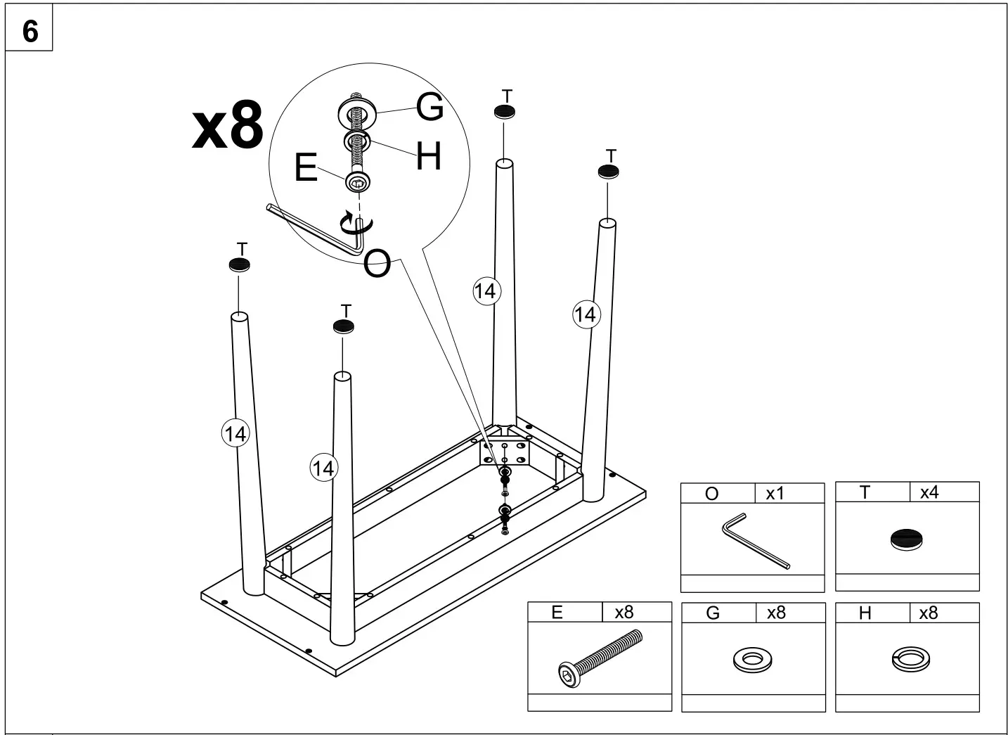 HOMEDEPOT G52000776 4-Drawer Brown and Black Makeup Vanity Set with Lighted Mirror - Figure 6
