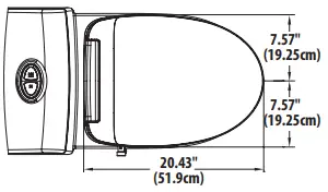 MOEN EB1500 E Standard Electronic Bidet Toilet Seat - FIG 13