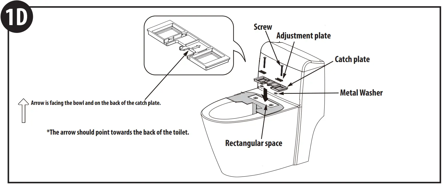 MOEN EB1500 E Standard Electronic Bidet Toilet Seat - FIG 43
