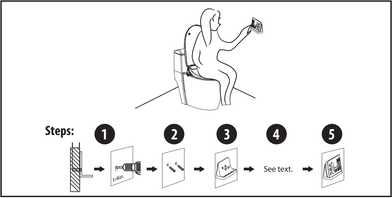 MOEN EB1500 E Standard Electronic Bidet Toilet Seat - FIG 50