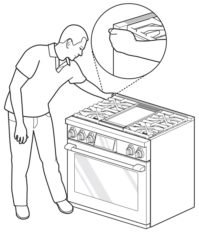 Engaging the Anti-tip Device