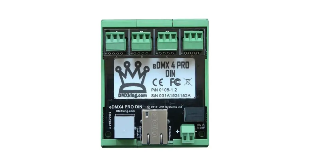 Dmxking Edmx4 Pro Din Interface User Manual