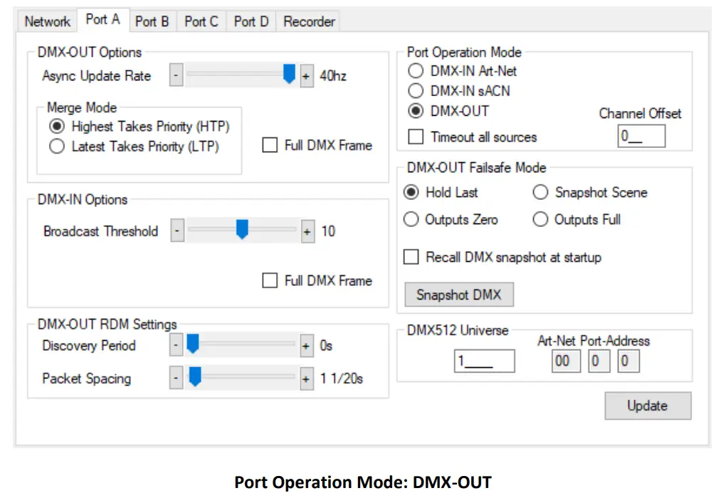 DMXking eDMX4 PRO DIN Interface - Fig 6