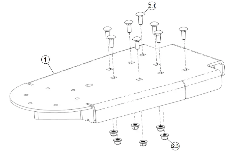 KFi 106330 UTV Plow Track Extension 1