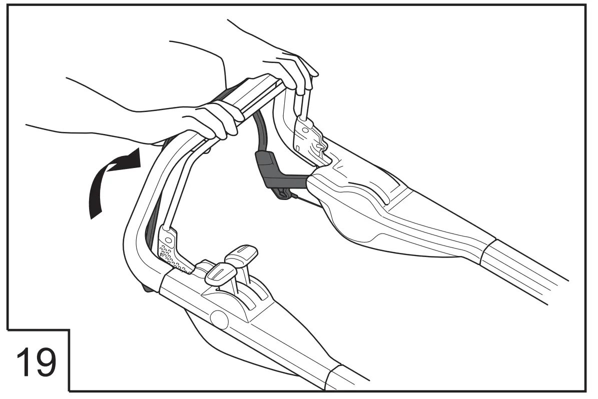 Petrol Lawn Mower Highline Operating illustration