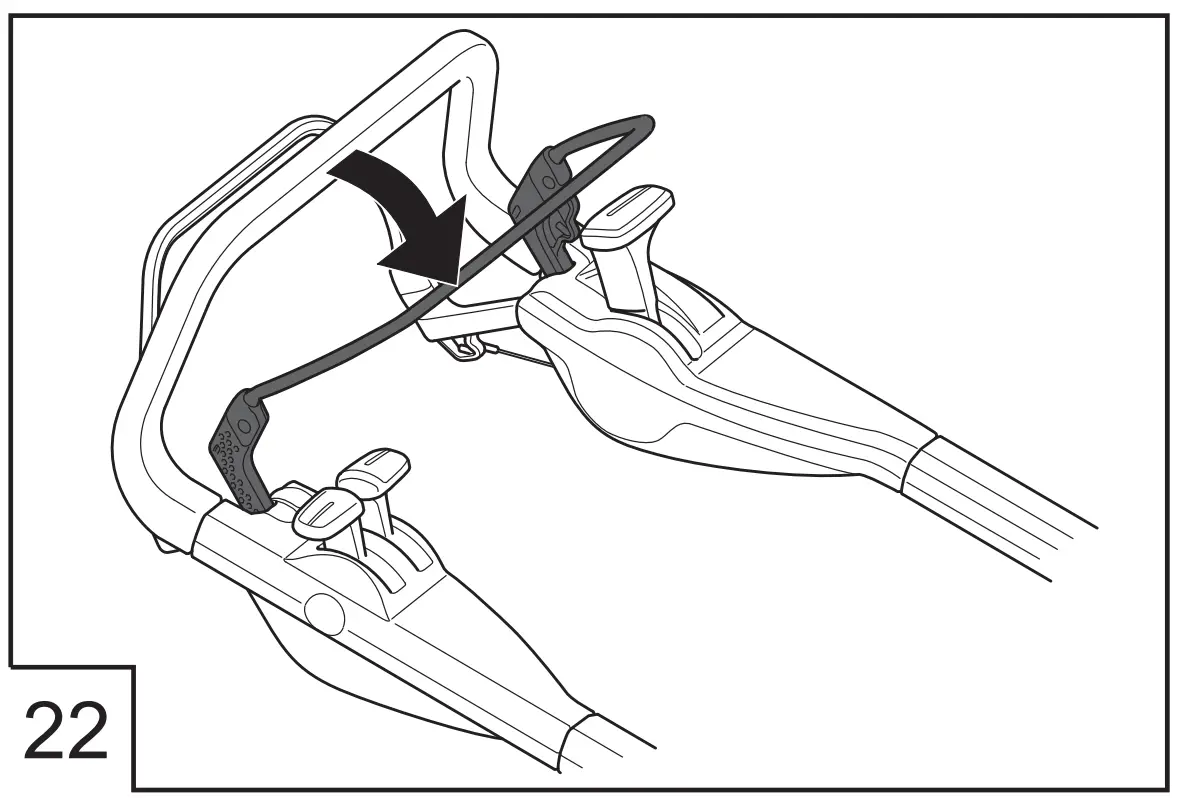 Petrol Lawn Mower Highline Operating illustration