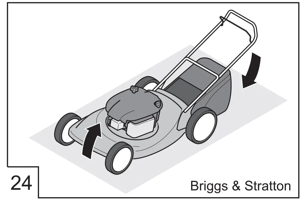 Petrol Lawn Mower Highline Operating illustration