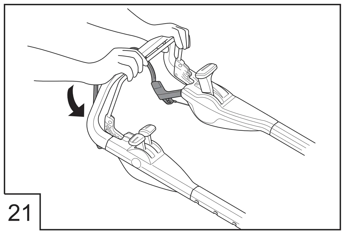 Petrol Lawn Mower Highline Operating illustration